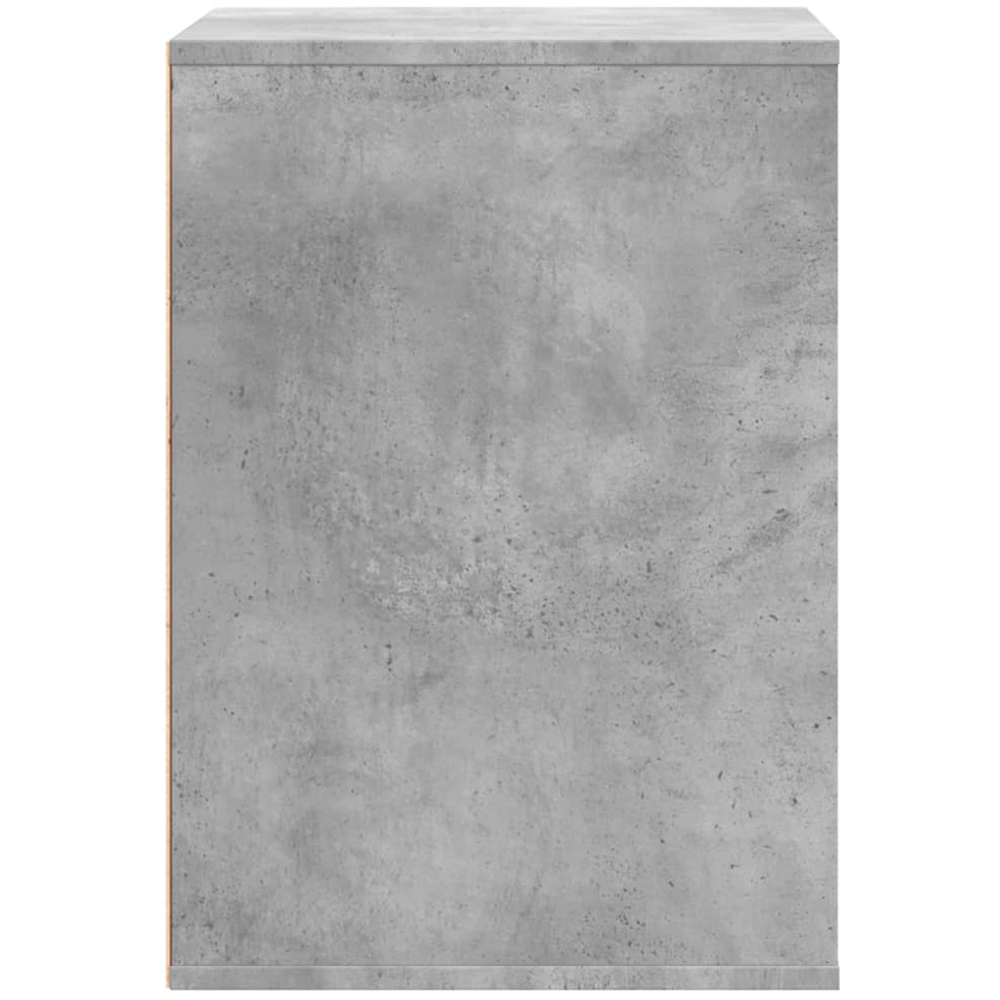 vidaXL 3 Drawer Concrete Grey Wooden Chest of Drawers Image 5