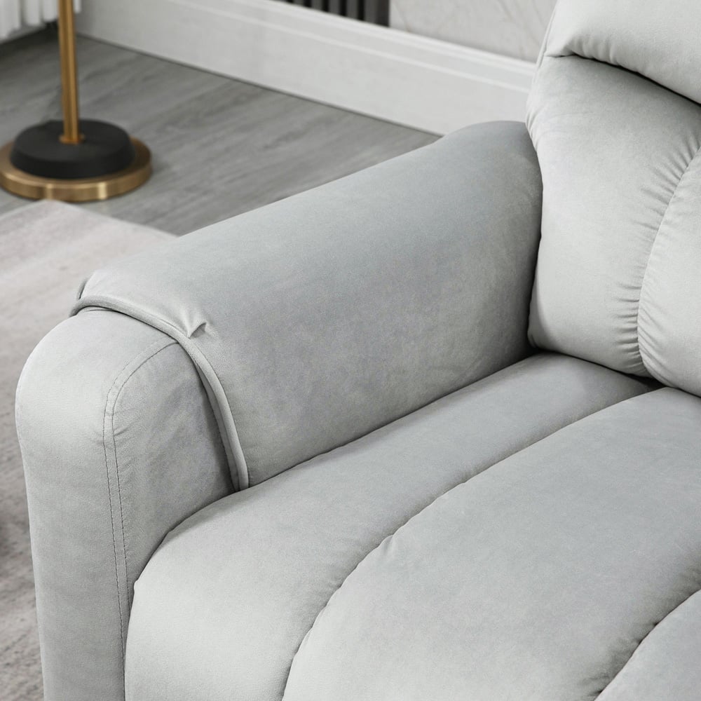 Portland Grey Vibration Massage Rise and Recliner Chair Image 4