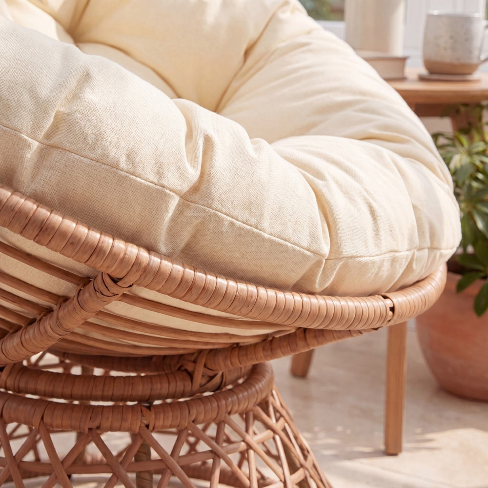 Artemis Home Liora Natural Swivel Papasan Chair Image 2