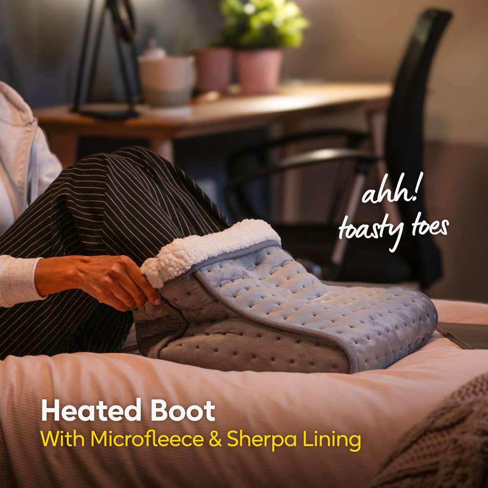 Russell Hobbs RHHSL1001 Grey Electric Heated Foot Warmer with Removable Lining 70W Image 3
