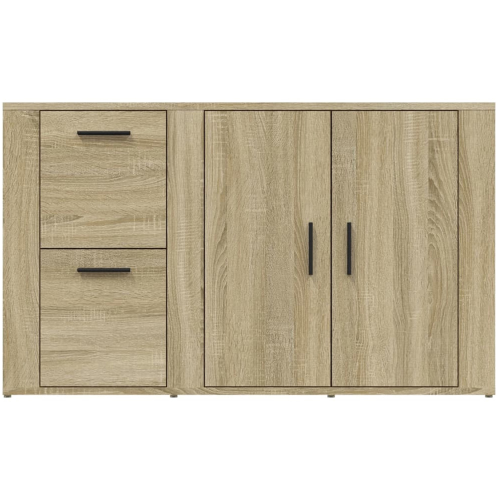 vidaXL 2 Door 2 Drawer Sonoma Oak Sideboard Image 6