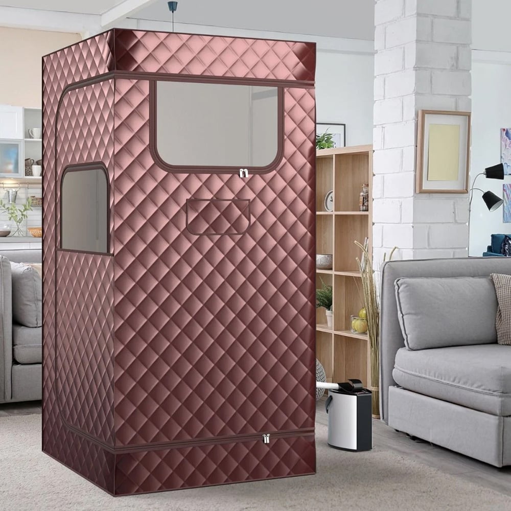 Costway Portable Home Steam Sauna with 3L Steam Generator Image 2