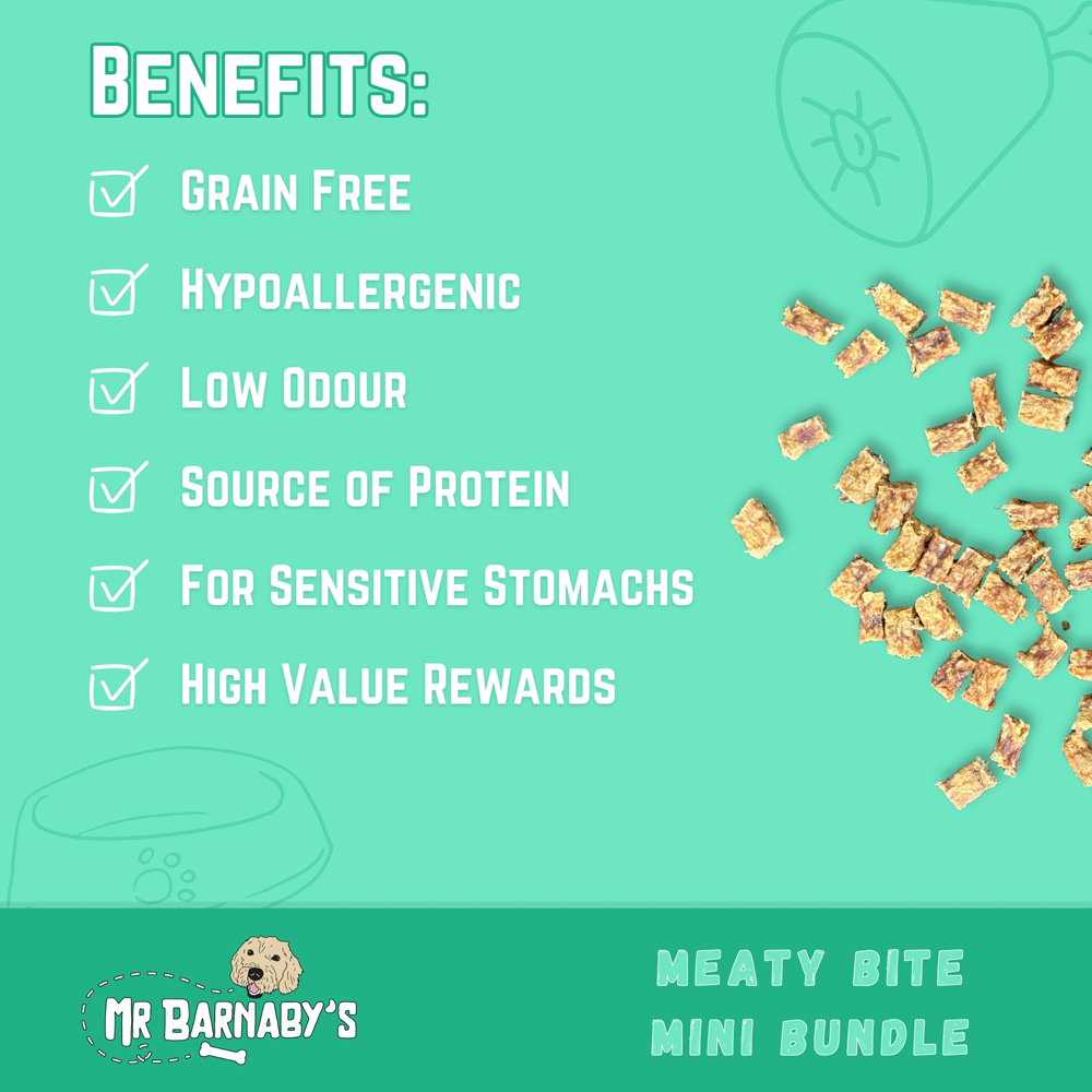Mr Barnaby's Meaty Bite Mini Dog Treats Bundle 4 Pack Image 4