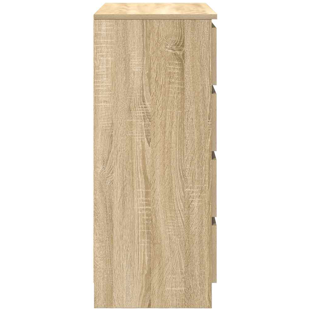 vidaXL Single Door 4 Drawer Sonoma Oak Sideboard Image 7
