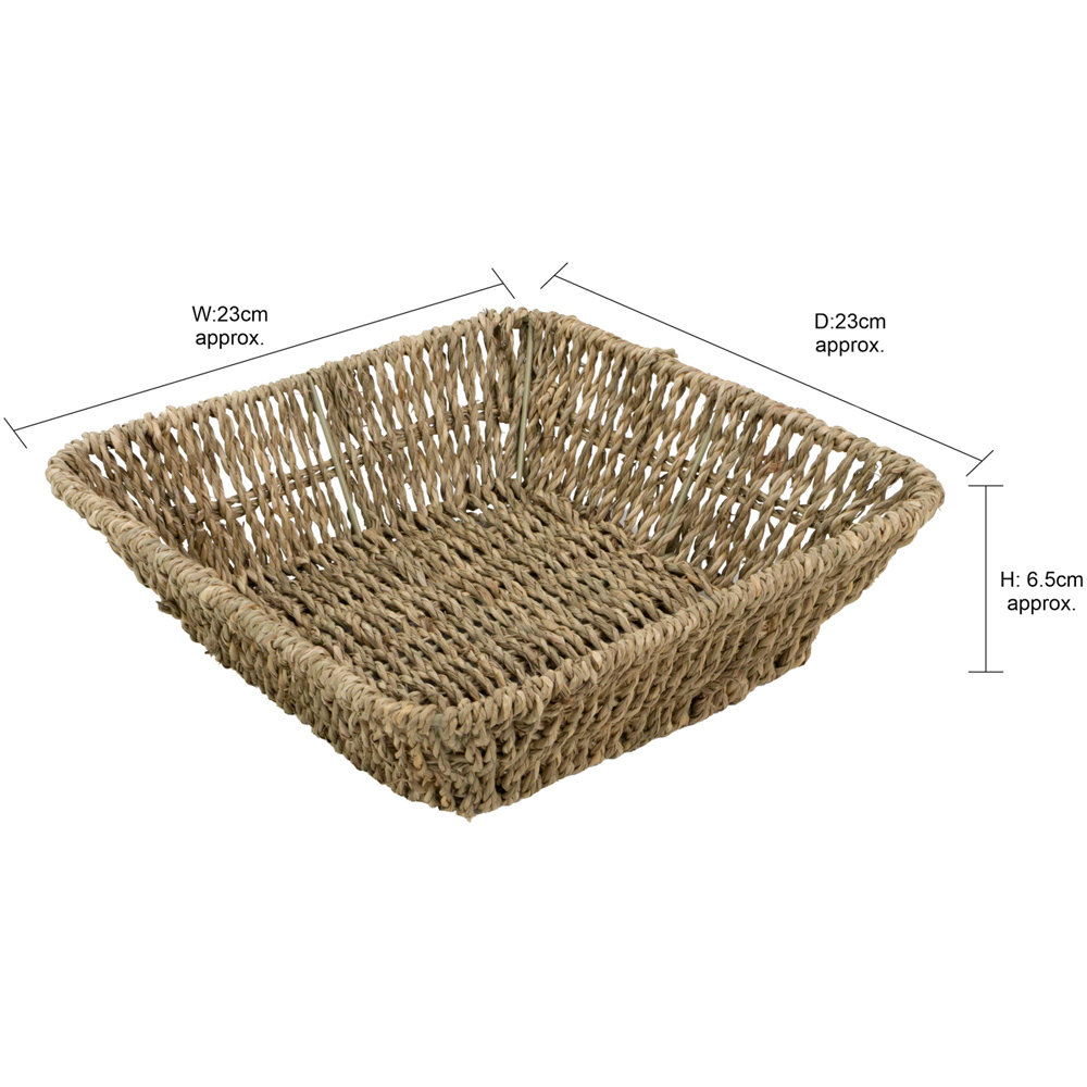 JVL Seagrass Square Tapered Tray 6 Pack Image 7