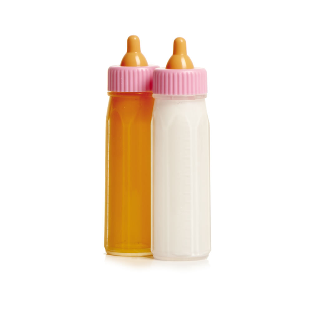 Wilko Milk and Juice Magic Baby Doll Feeding Bottles Image 2