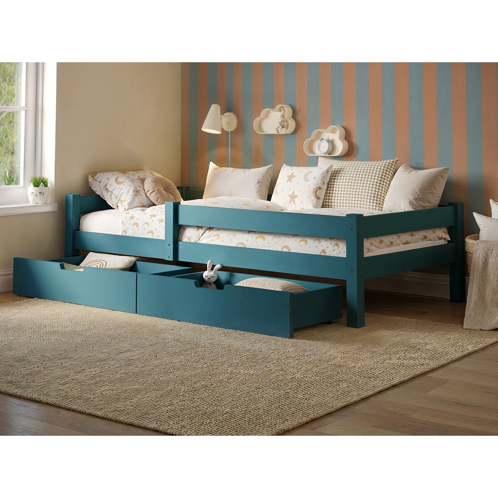 Flair Milo Single Navy Bed with Storage Image 4