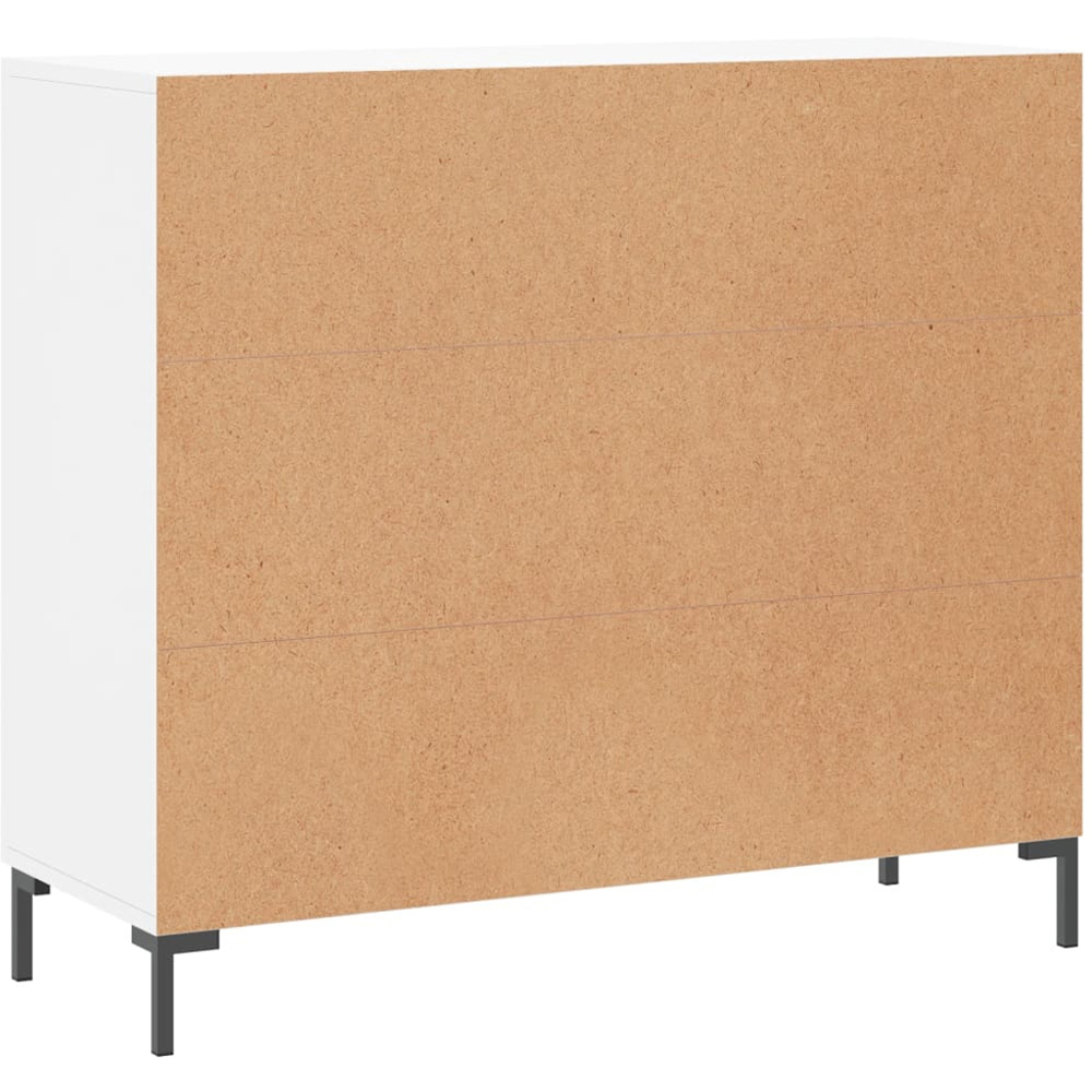 vidaXL 3 Door White Sideboard Image 8