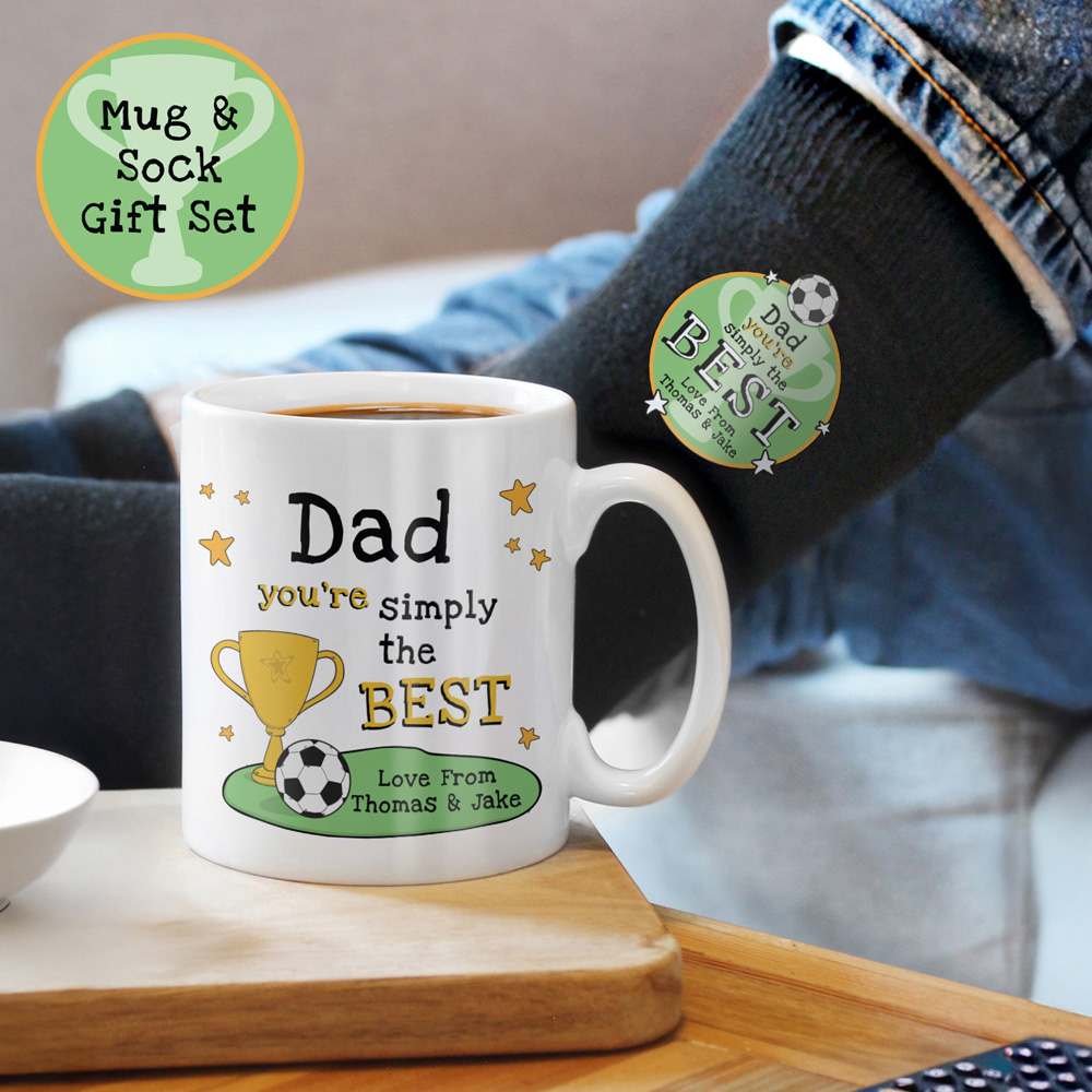 Personalised Memento Company Personalised Simply The Best Mug and Socks Set Image 3
