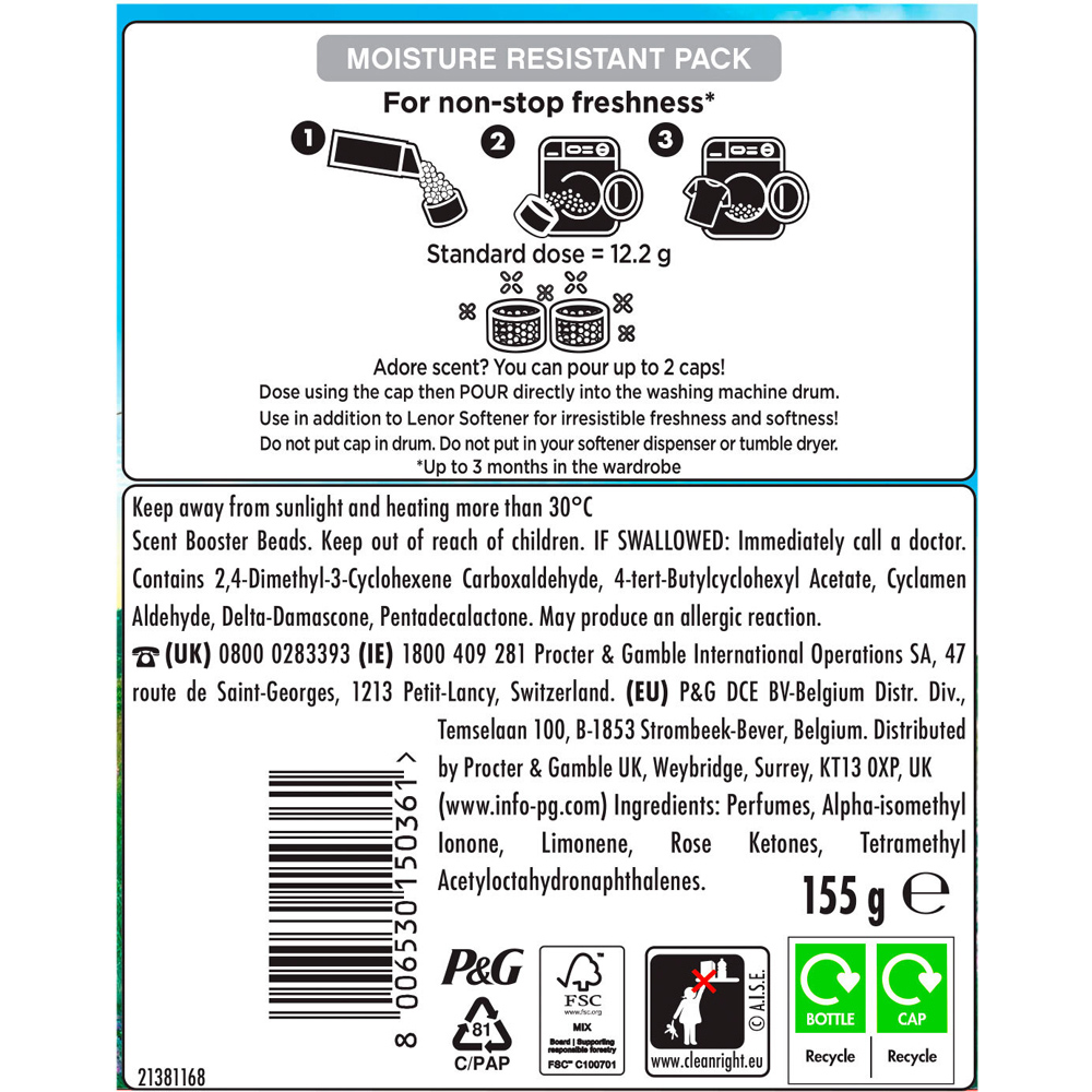 Lenor In Wash Scent Booster Beads 155g First Day of Spring Image 7