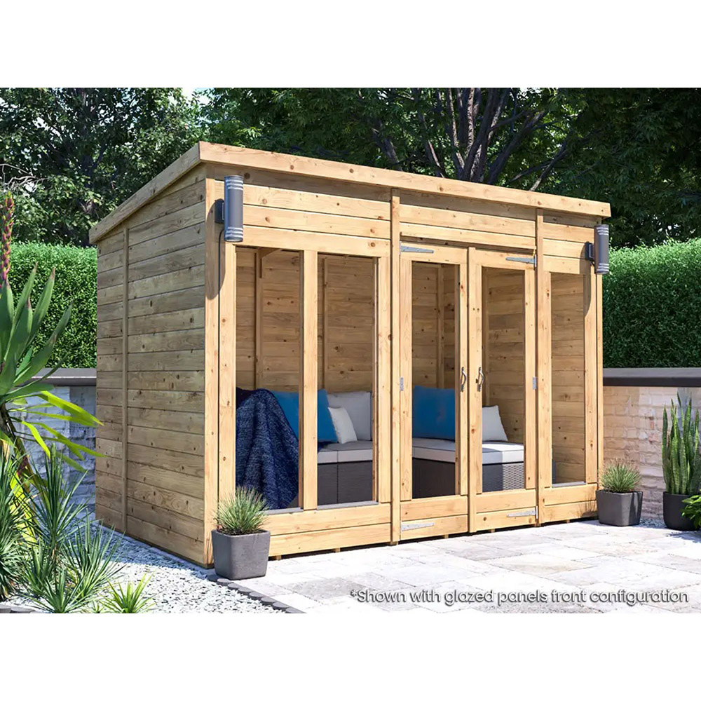 Dunster House RagePanda 10 x 6ft Modular Brown Superfelt Pent Summerhouse Image 2