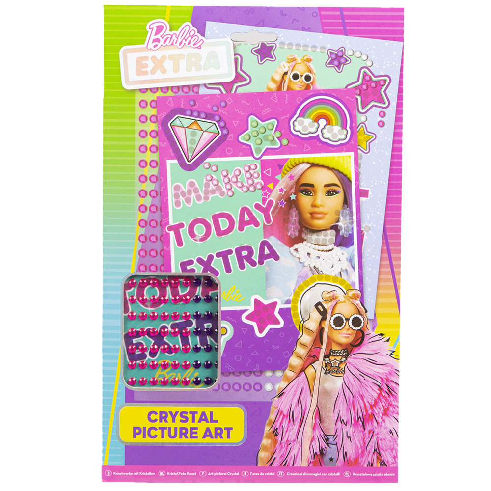 Barbie Extra Make Your Own Crystal Picture Art Kit Image