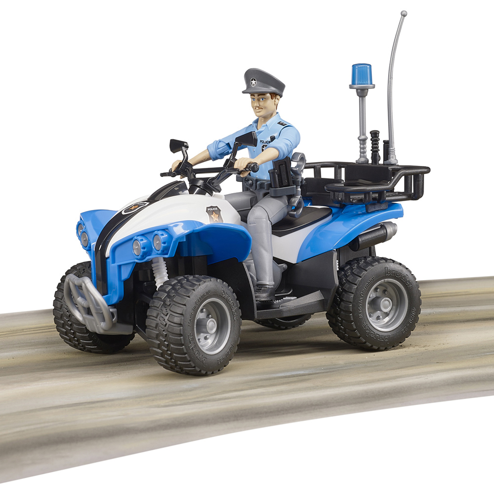 Bruder Police-Quad Bike with Policeman Figure and Accessories Image 3