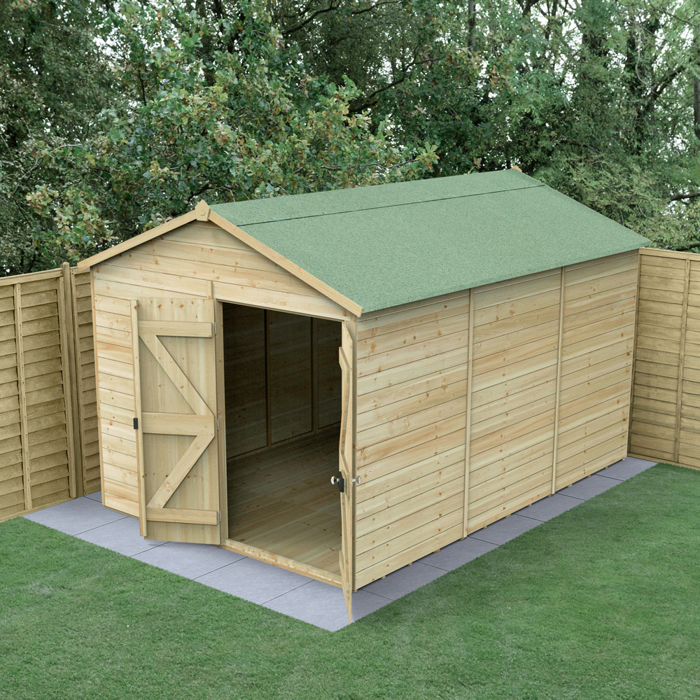 Forest Garden Timberdale 8 x 12ft Apex Shed Image 2