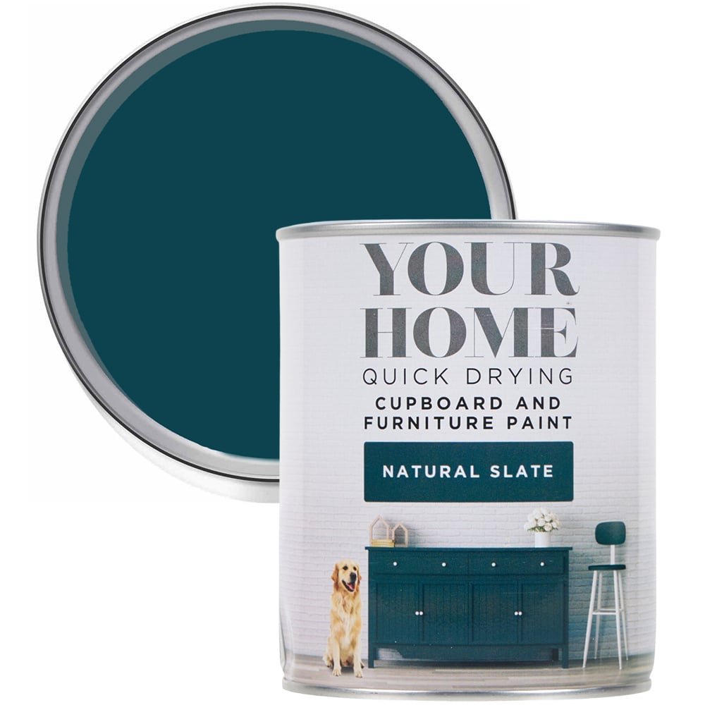 Your Home Cupboard and Furniture Paint 750ml Natural Slate Image 1