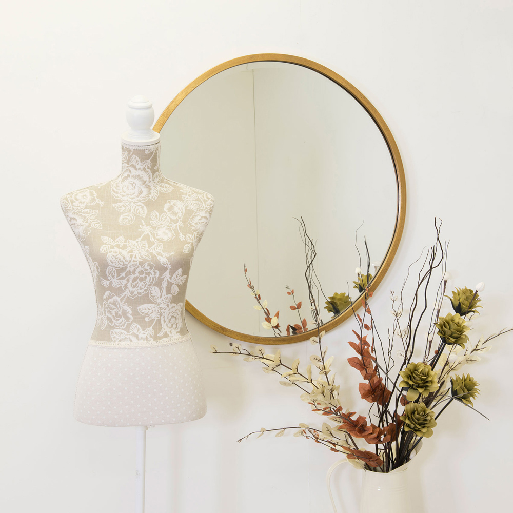 Rowan Gold Round Wall Mirror 79 x 79cm Image 5