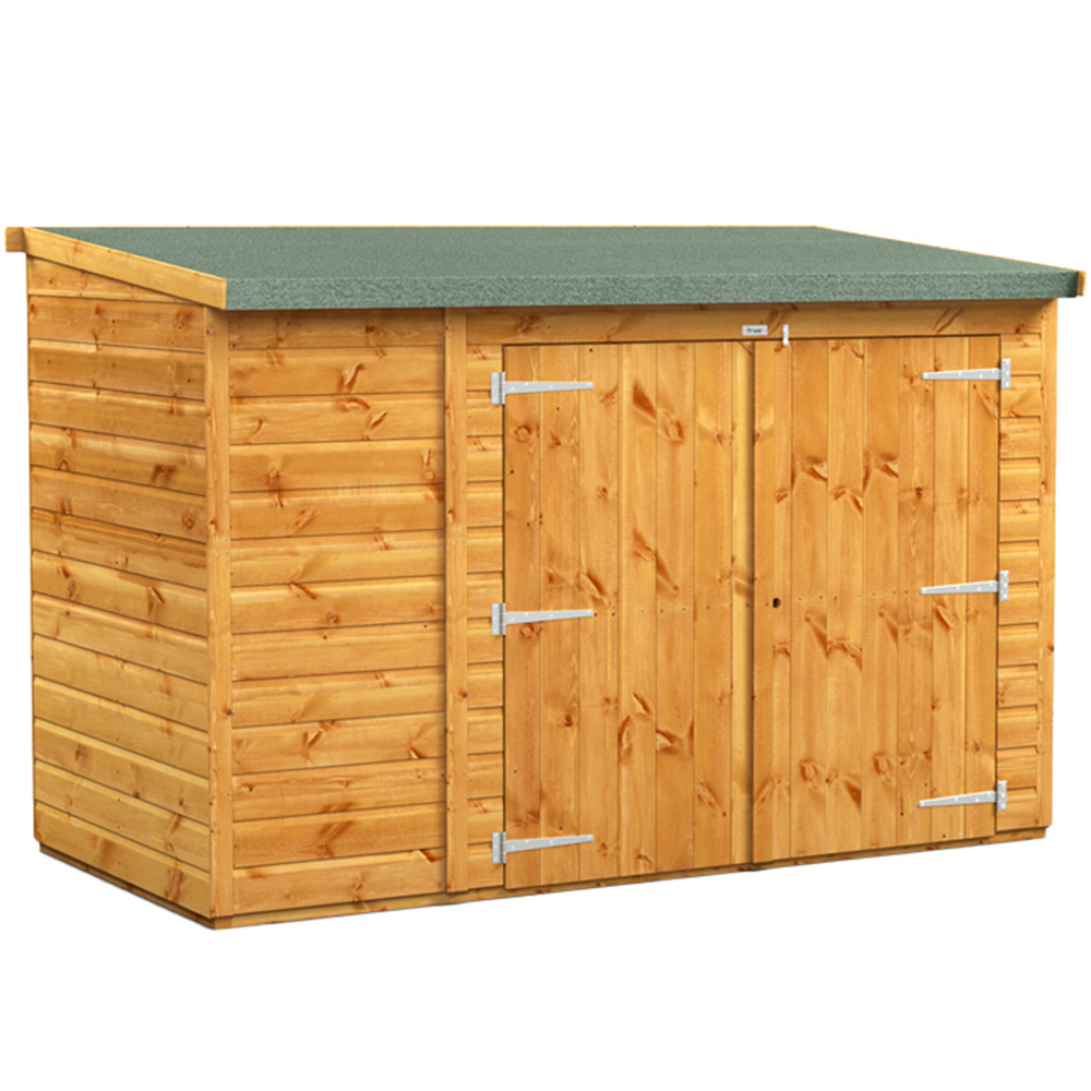 Power Sheds 8 x 4ft Double Door Pent Bike Shed Image 1