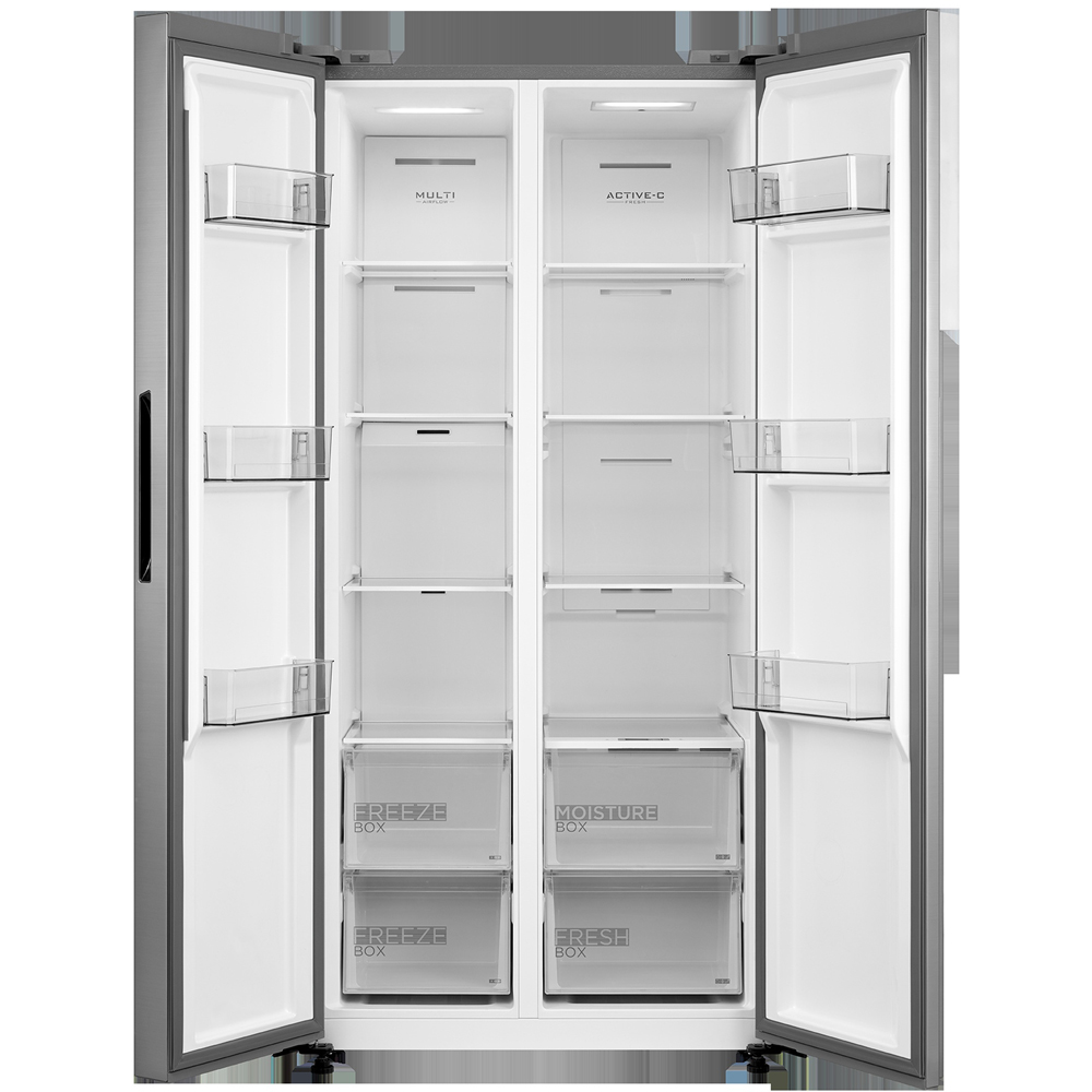 Midea MDRS619FIE46 Inox Total No Frost 460L Fridge Freezer Image 4