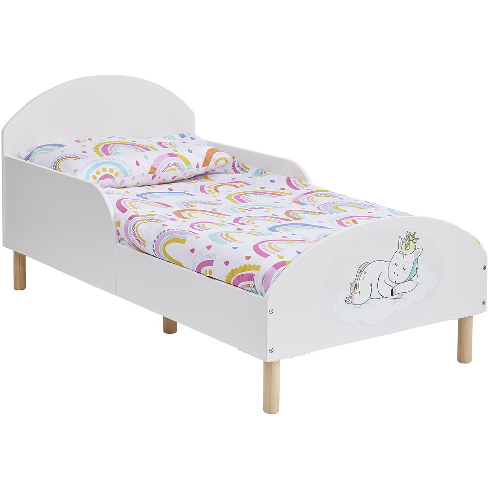 Liberty House Toys Unicorn White Toddler Bed Image 2
