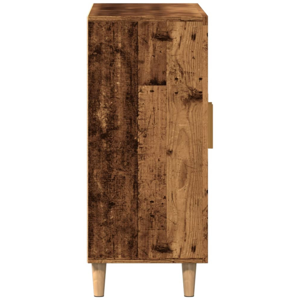 vidaXL 3 Door Old Wood Sideboard with Wooden Legs Image 7