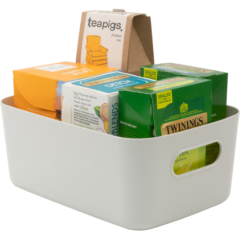 SA Products Grey Plastic Storage Basket Set of 6 Image 8