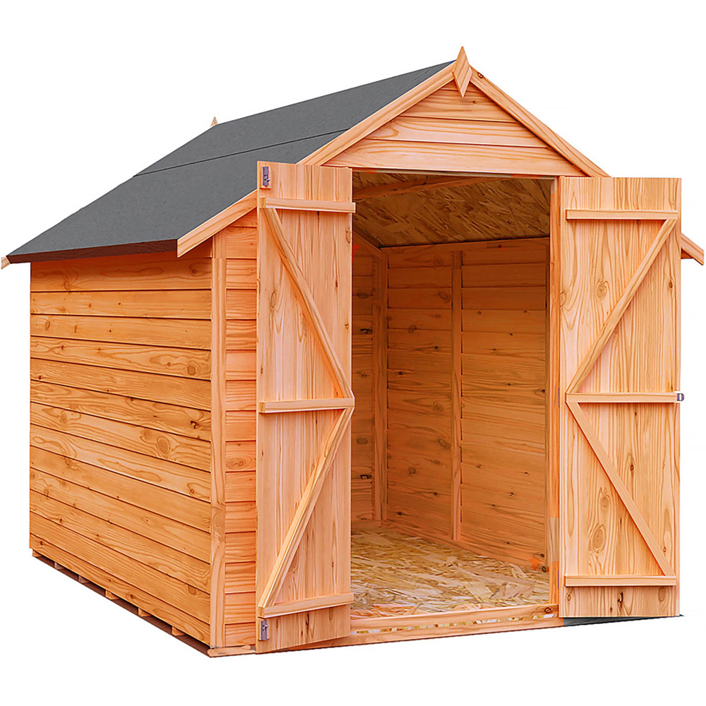 Shire 6 x 8ft Double Door Overlap Apex Shed Image 2