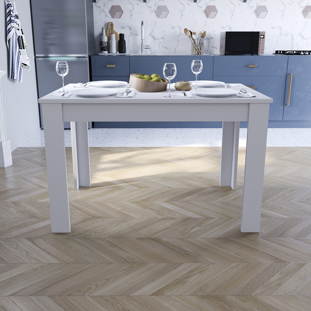 Vida Designs Medina 4 Seater Dining Table White Image 5