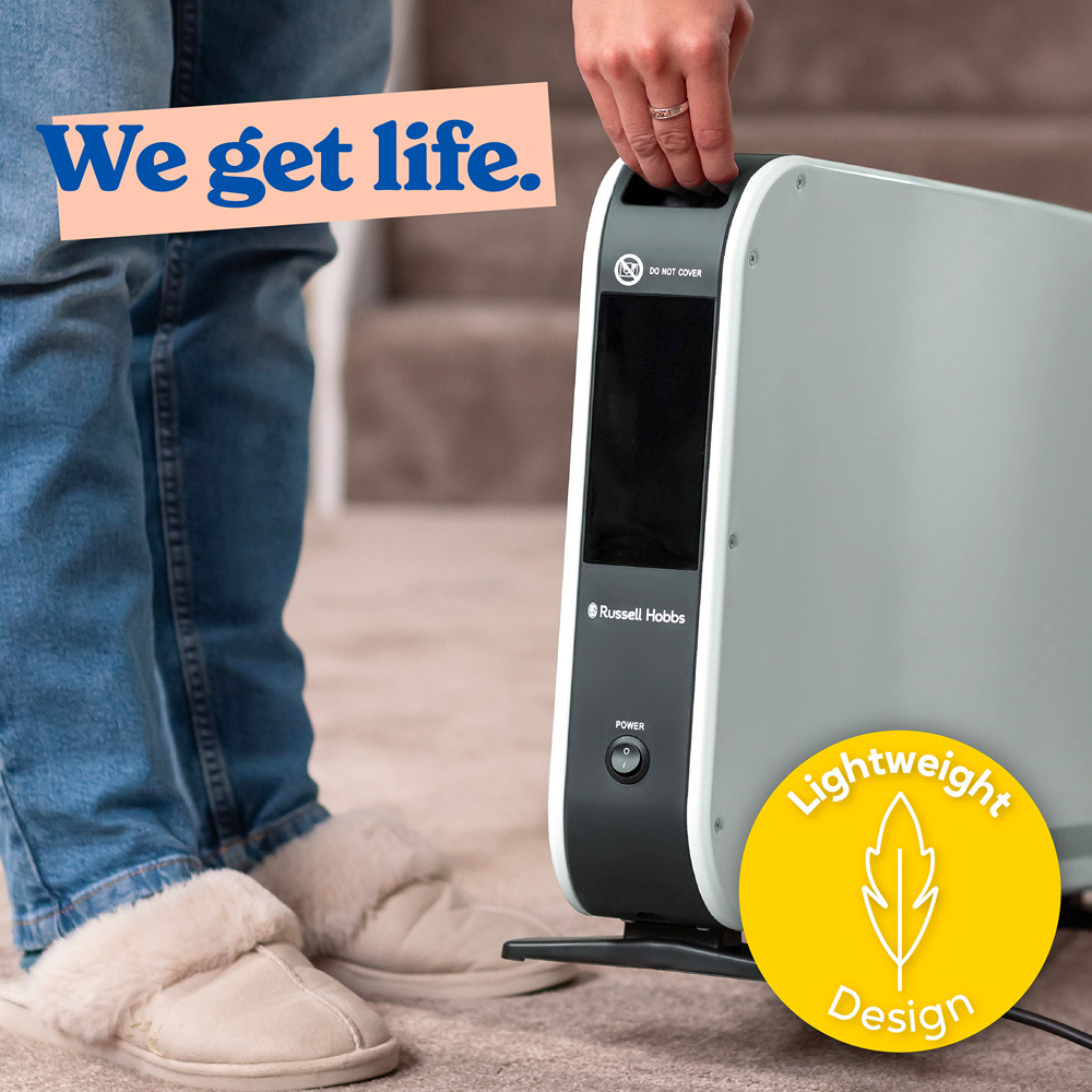 Russell Hobbs RHCVHTF2004 White Digital Touch Panel Convection Heater with Turbo Fan 2000W Image 8