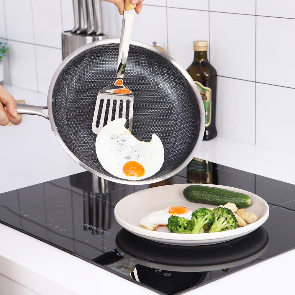 Cermalon 3 Piece Tri-Ply Frying Pans Set Image 4