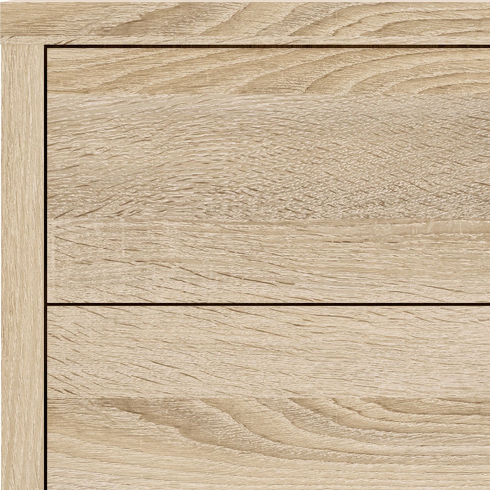 Florence 2 Door 2 Drawer Oak Bookcase Image 5