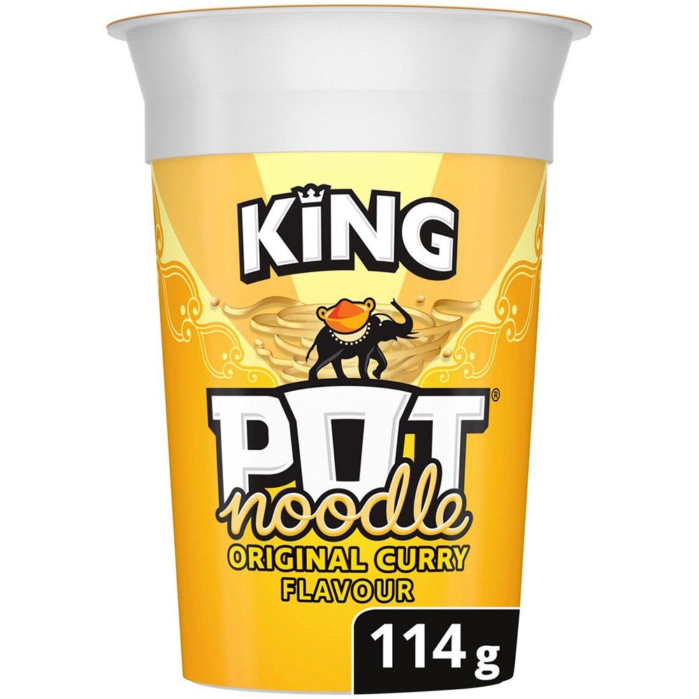 Pot Noodle King Original Curry Instant Noodles 114g Image
