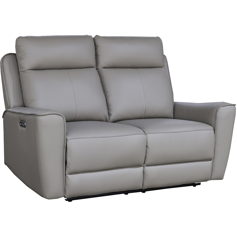 Aspire Elmhurst 2 Seater Elephant Leather Power Recliner Sofa with USB and USB-C Charging Image 2