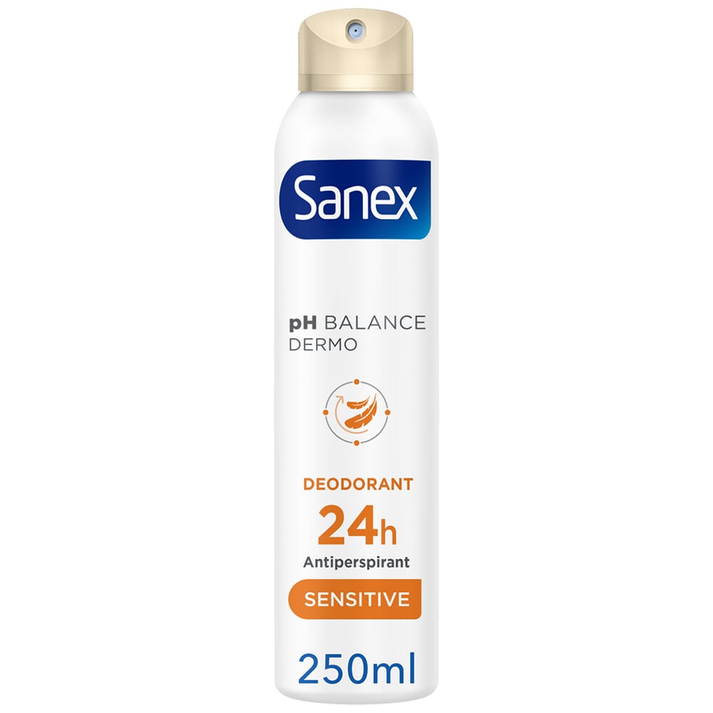 Sanex Dermo Sensitive Antiperspirant Deodorant Spray Case of 6 x 250ml Image 2