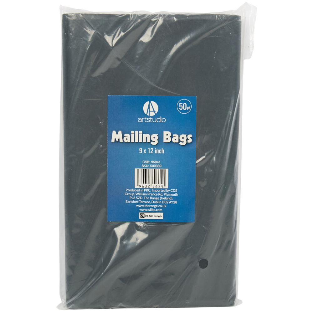 Pack of 50 Package Mailing Bags Grey 9 x 12 inch Image 2