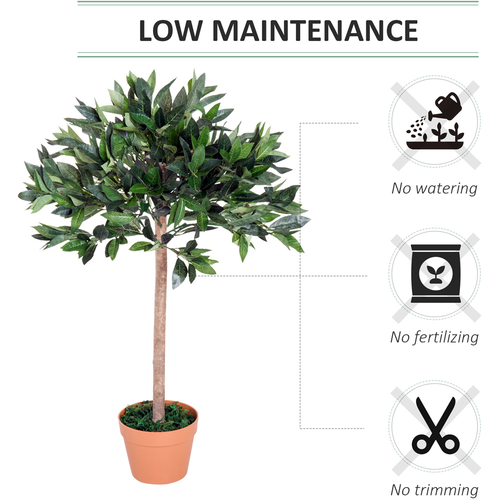 Outsunny Olive Tree Artificial Plant In Pot 3ft Image 6