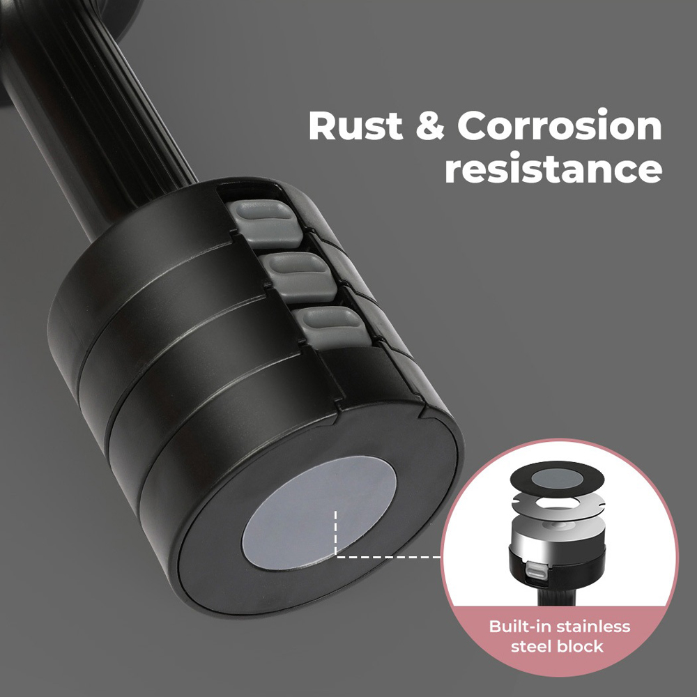 Spector Centra Black Metal Adjustable Dumbbell Pair 1-2.5kg Image 7