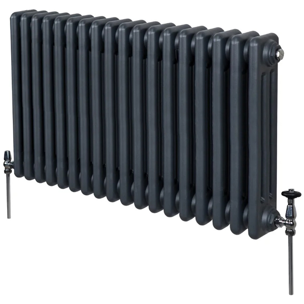 Monster Shop 4311 BTU Anthracite Grey Traditional 3 Column Radiator 600 x 832mm Image 3