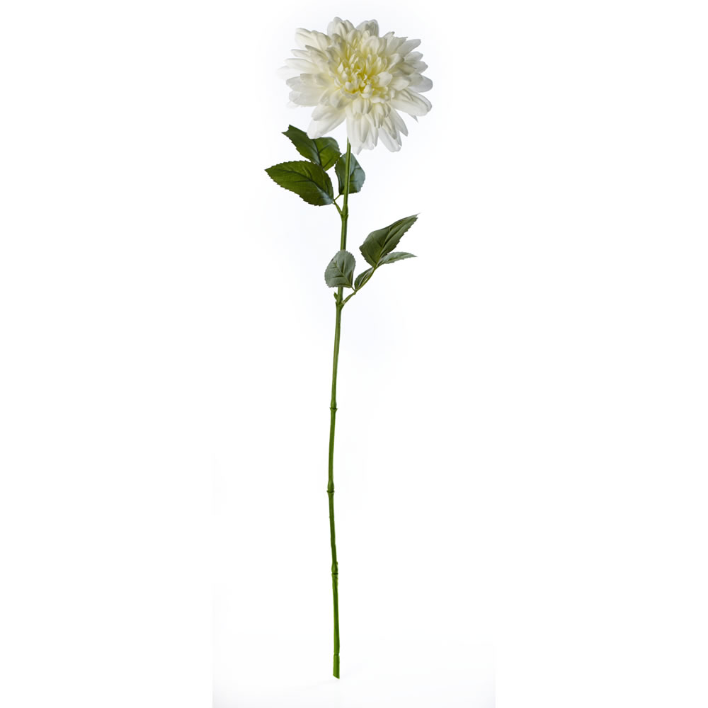 Wilko Cream Dahlia Single Stem Artificial Flower Wilko