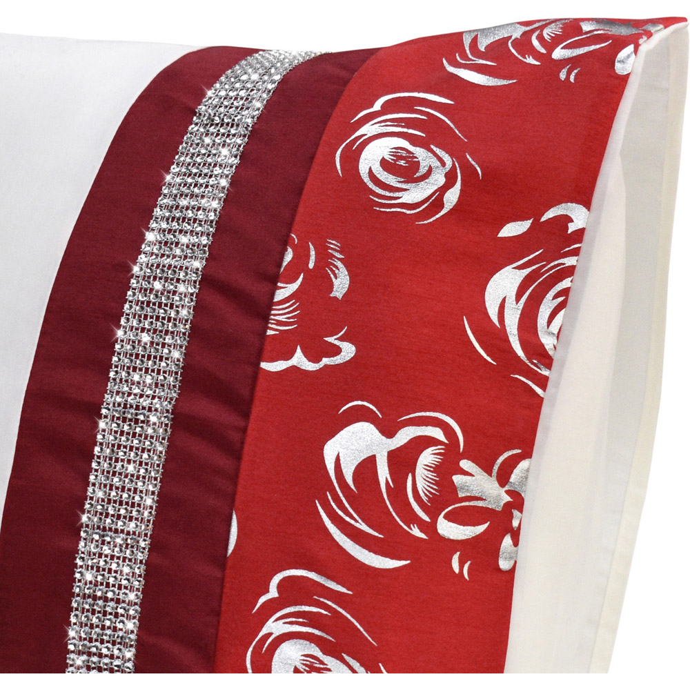 Intimates Geneva Double Red Floral Duvet Cover Set Image 6