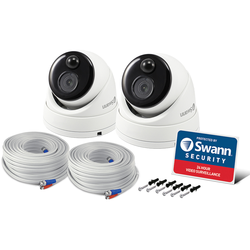 Swann 1080P Wired DVR CCTV HD Dome Camera Kit 2 Pack Image 4