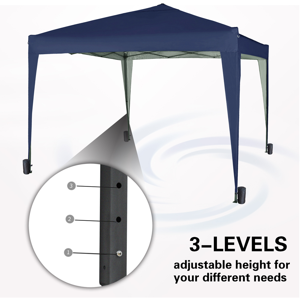 Blue Pop Up Outdoor Gazebo 3 x 3m Image 5