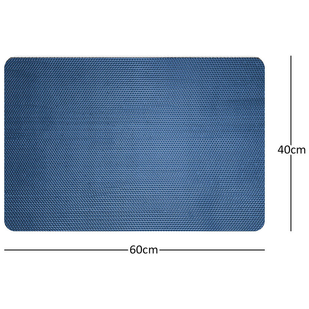 Nicoman Reversible Blue and Green Shower Mat 60 x 40cm Image 5
