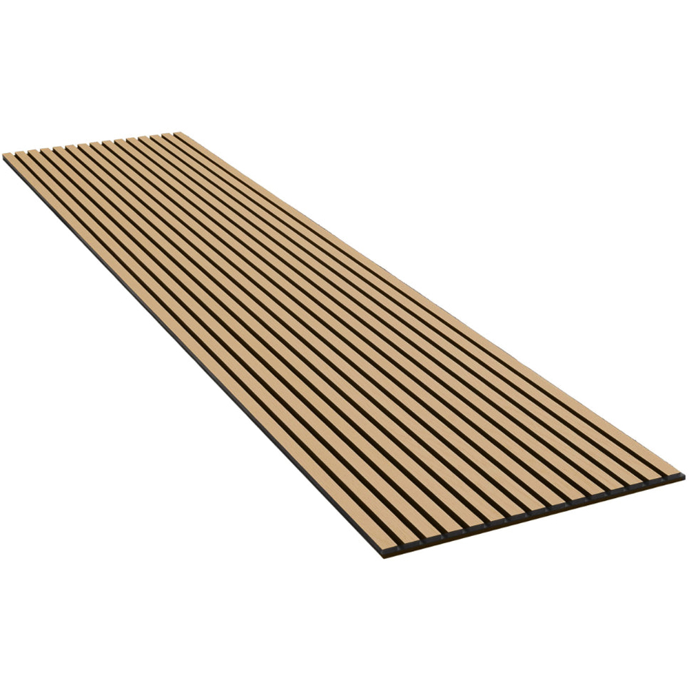 Portland 240 x 60cm Acupanel Oak Acoustic Slat Wall Panel Image 3