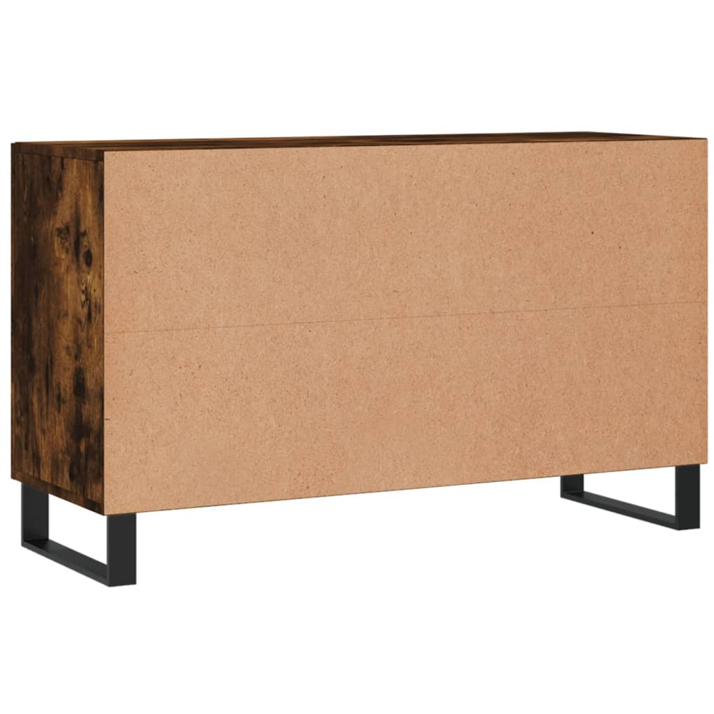 vidaXL 2 Door 2 Drawer Smoked Oak Sideboard Image 8