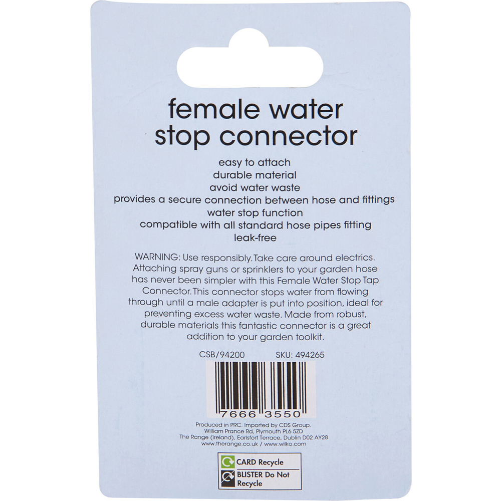 Female Water Stop Connector2 Image 3