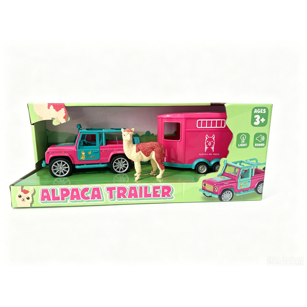 Alpaca Trailer Playset Image 2