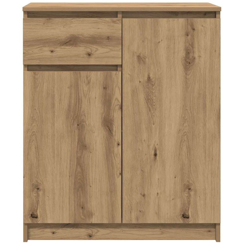 vidaXL 2 Door Single Drawer Artisan Oak Sideboard Image 6