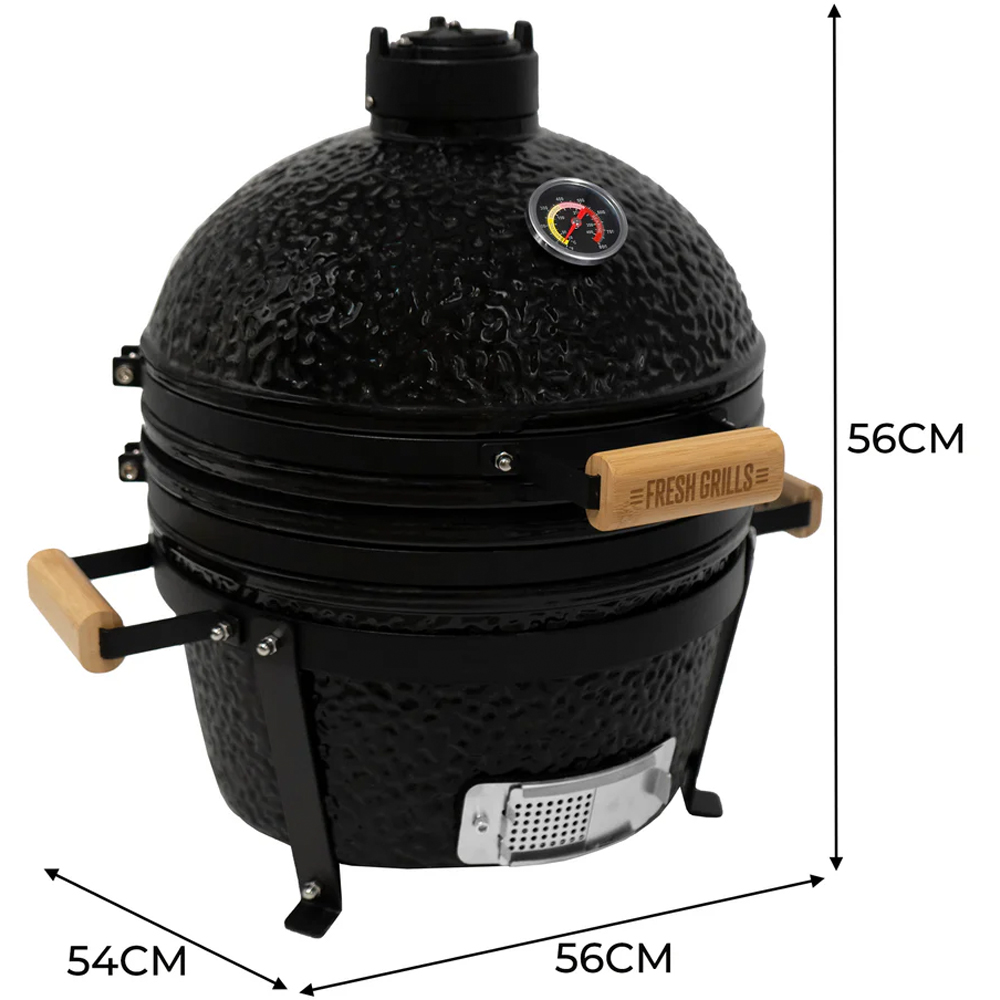 MonsterShop Fresh Grills Midi Charcoal Kamado BBQ Oven 16 inch Image 6