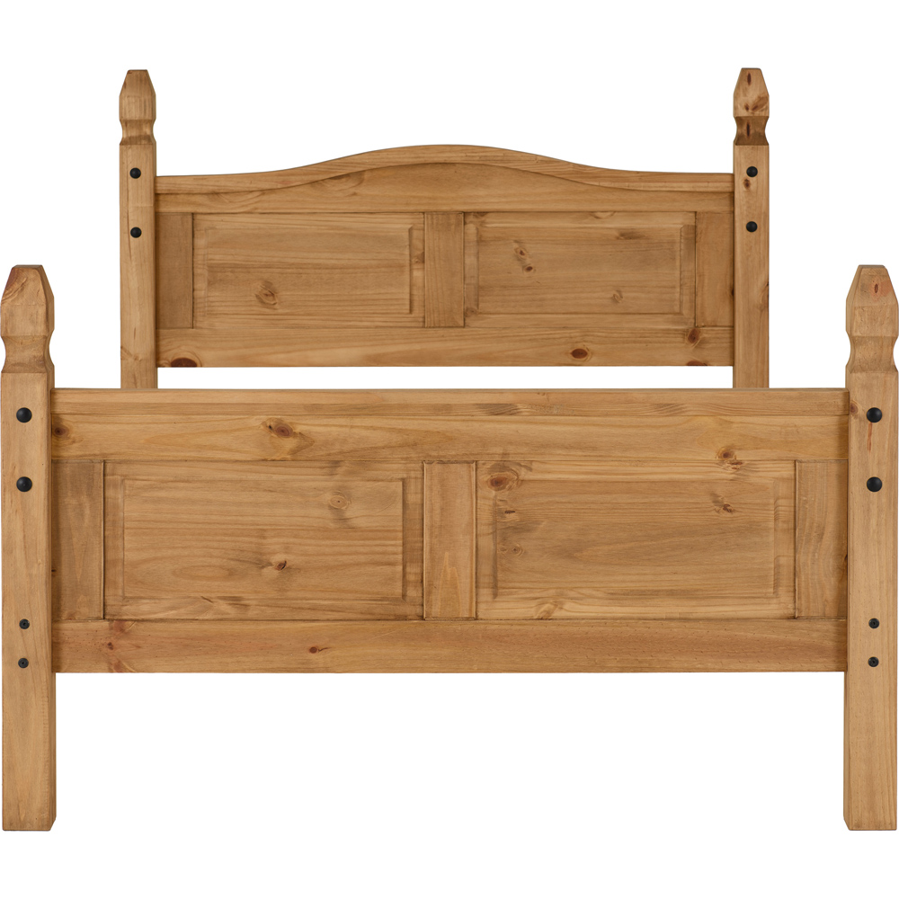 Seconique Corona Double Distressed Waxed Pine High End Bed Image 4