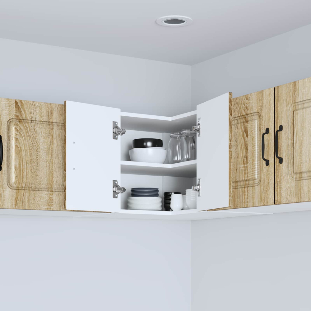 vidaXL Kalmar 2 Door Sonoma Oak Wall Kitchen Cabinet Image 9